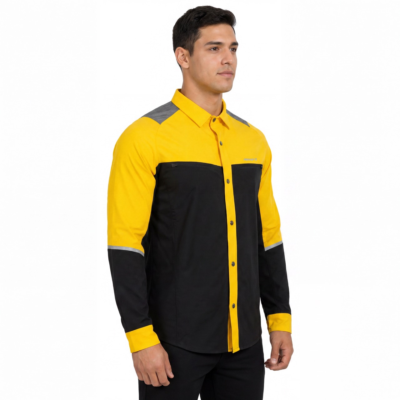 Panel reflectante para hombre, senderismo, acampada, pesca, camisas funcionales en contraste