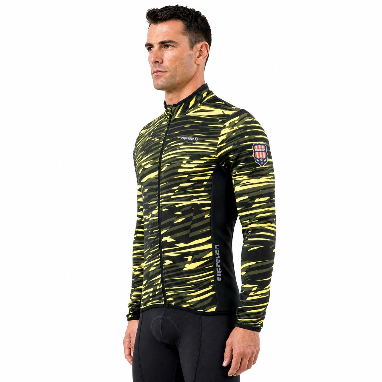 Chaqueta ciclista con estampado integral