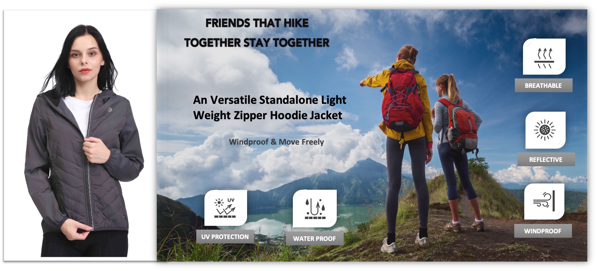 Edred&oacute;n liviano con capucha