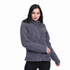 Chaqueta con capucha informal de forro polar Sherpa Fuzzy para mujer