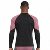 VMTR Camisetas de manga larga con forro polar interior y bloques de color para hombre