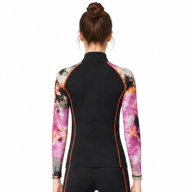 VMTR Camisetas Skivvie de manga larga para mujer