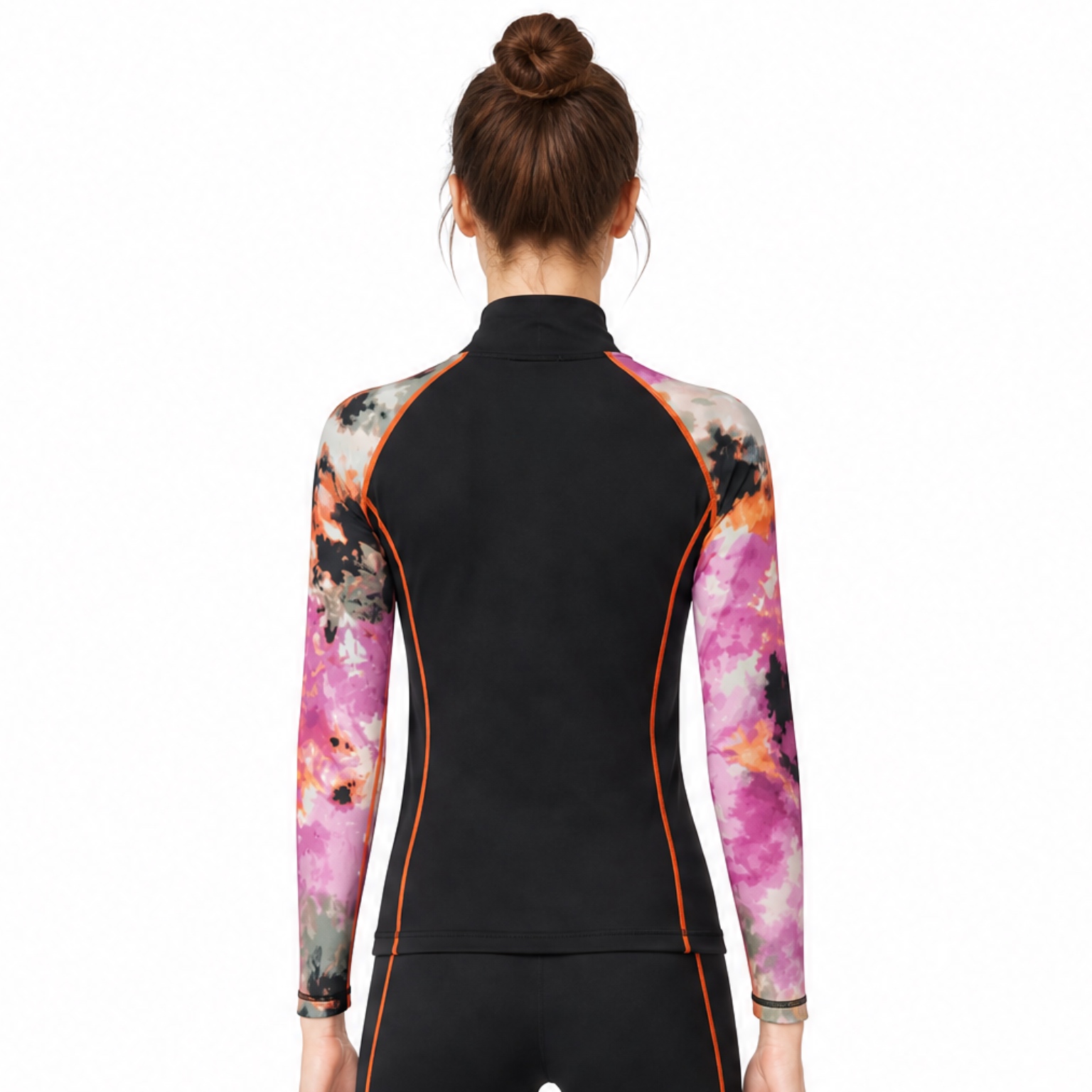 VMTR Camisetas Skivvie de manga larga para mujer