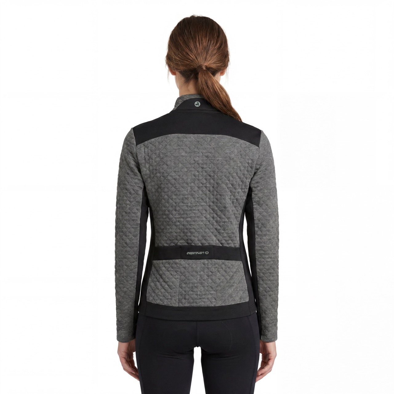 Chaqueta ciclista acolchada con bloques de color para mujer