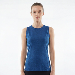 Chaleco con panel de malla para correr para mujer
