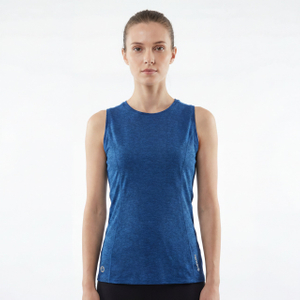 Chaleco con panel de malla para correr para mujer