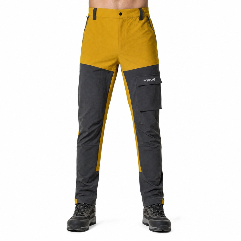 Pantalones de senderismo para hombre Pantalones de trekking con bloques de color