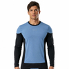 Camisetas de entrenamiento de carreras con paneles de protección contra el viento para hombre
