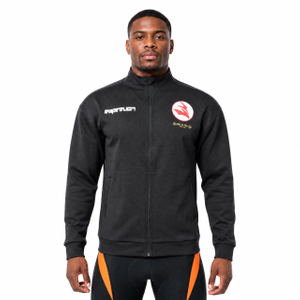 Chaqueta térmica de fútbol con cremallera para hombre