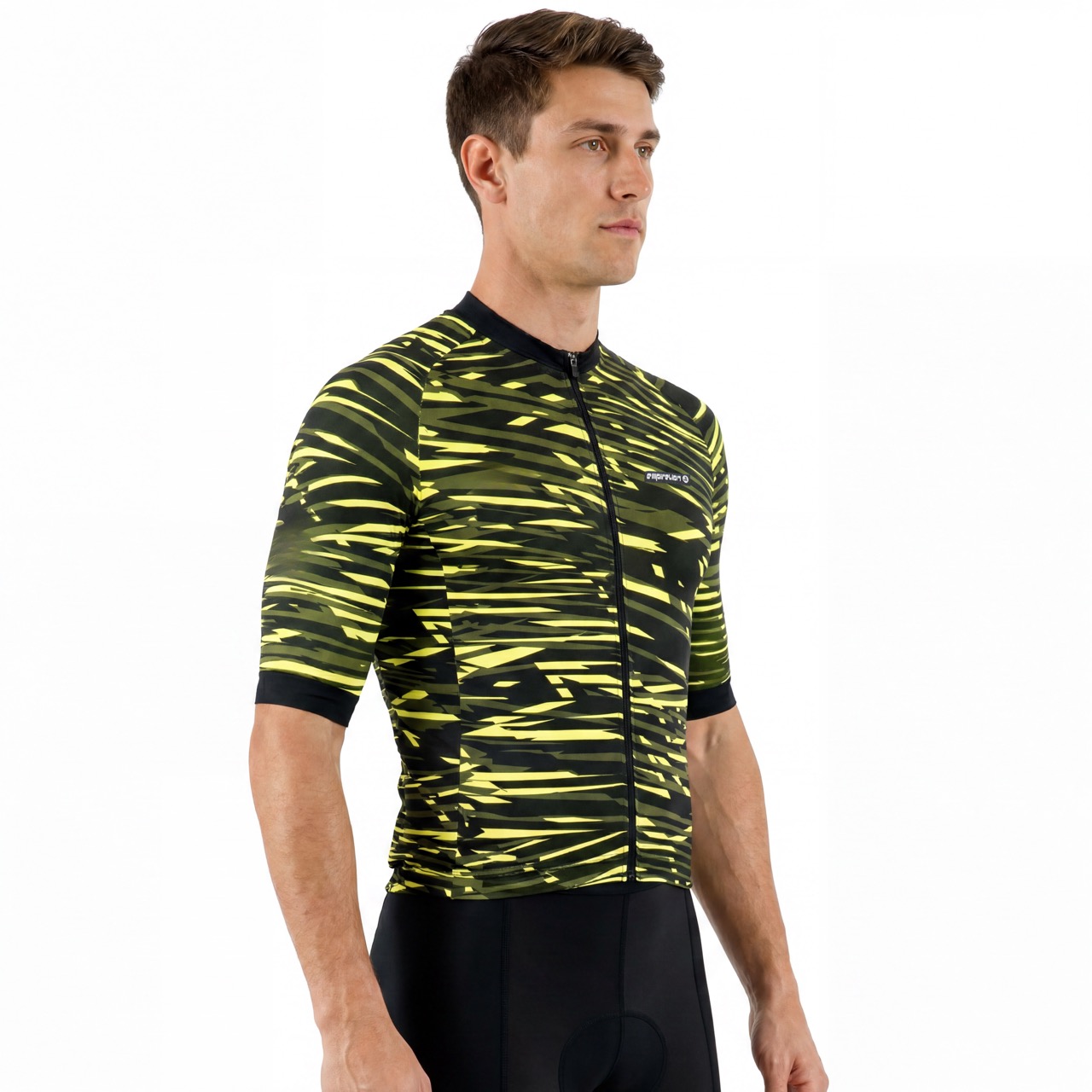 Jersey de ciclismo de peso medio de manga corta con estampado digital
