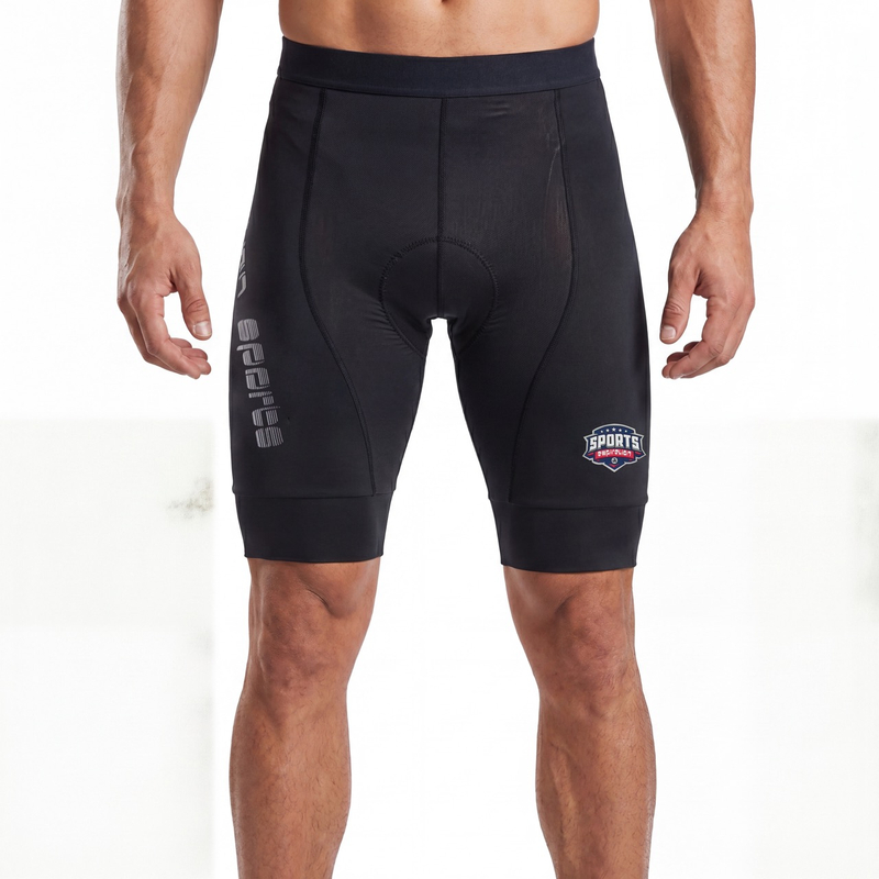 Pantalón corto de ciclismo con panel de malla para hombre