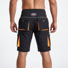 Pantalón corto deportivo informal con 7 bolsillos con cremallera para hombre