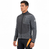 Chaqueta de ciclismo de forro polar cálido con paneles acolchados para hombre