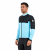 Chaqueta ciclista de forro polar interior con bolsillo trasero doble y bolsillo de malla para hombre