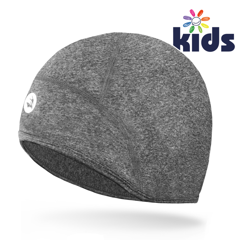 Casco térmico para niños pequeños, forro ligero para adolescentes, gorros finos de calavera, gorro para las orejas, gorros para correr para niños y niñas