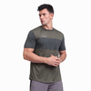 Camiseta seca para hombres Camiseta Athletic Panel de manga corta