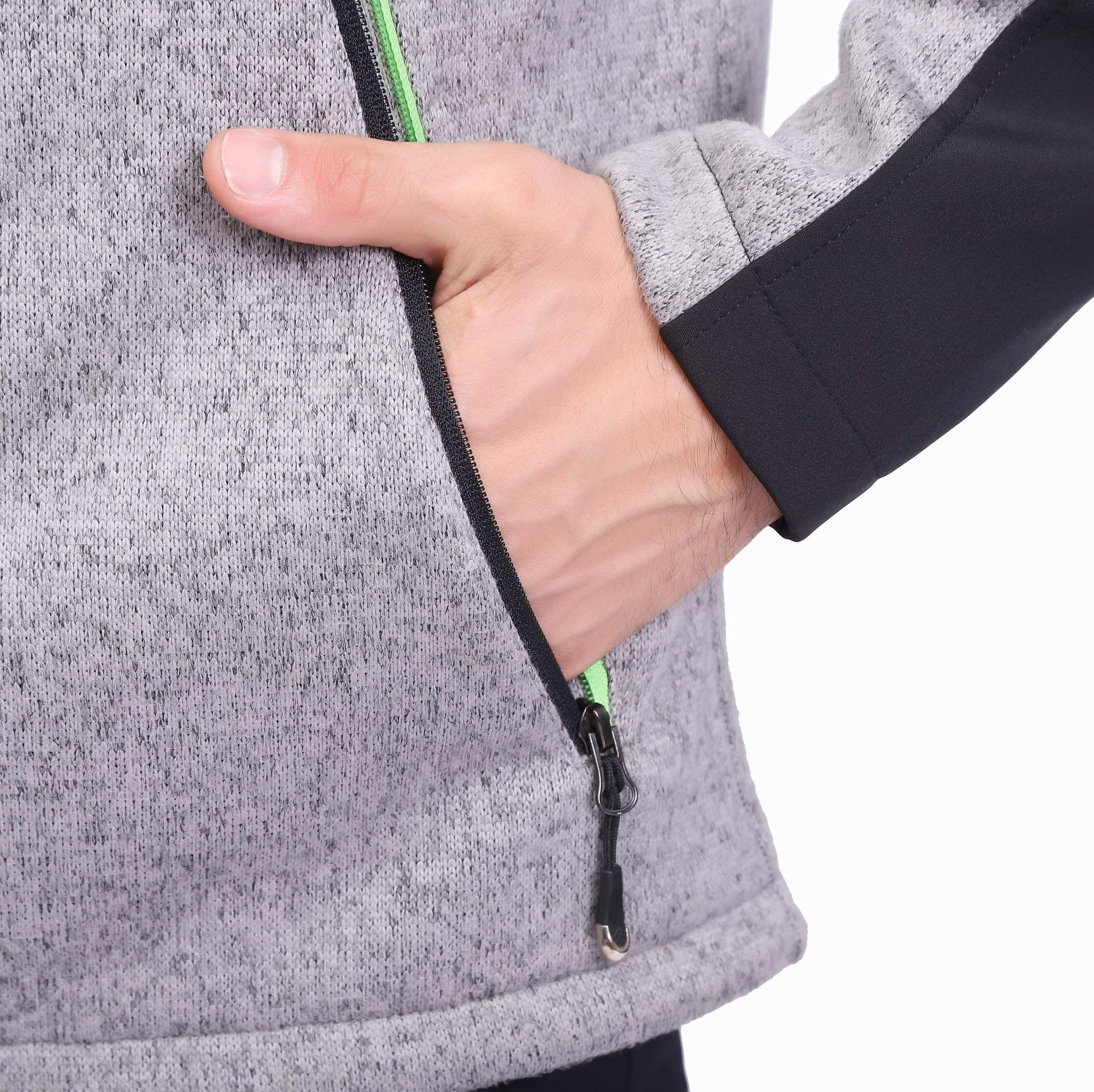 Bolsillos largos con cremallera