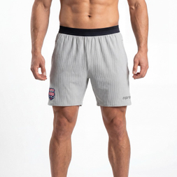 Pantalones cortos para correr con rayas atléticas de fútbol para hombre