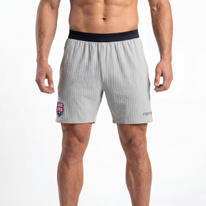 Pantalones cortos para correr con rayas atléticas de fútbol para hombre