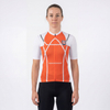 Maillot de ciclismo de manga corta ligero con sensación de frío para mujer