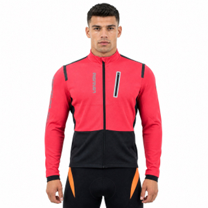 Chaqueta ciclista con ribete de cinta