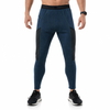 Pantalones con bloques de color de capa base de lana merino para hombre