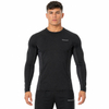 Camiseta interior de compresión para hombre con ribetes reflectantes y camisetas ajustadas activas