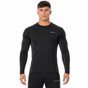 Camiseta interior de compresión para hombre con ribetes reflectantes y camisetas ajustadas activas