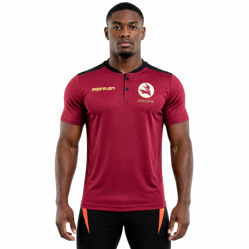 Camiseta con botones de abuelo para hombre