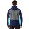 Chaqueta con capucha y cremallera para hombre, senderismo, montañismo, alpinismo, correr, color bloqueado