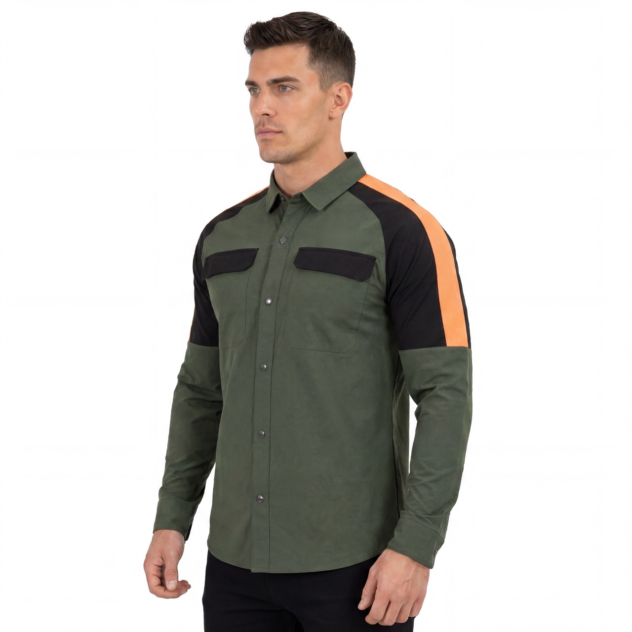 Hombre Trekking Senderismo Camping Pesca Caminar Enfriamiento Ventilación de espalda y axilas Se ajusta a las camisas con panel de hombro