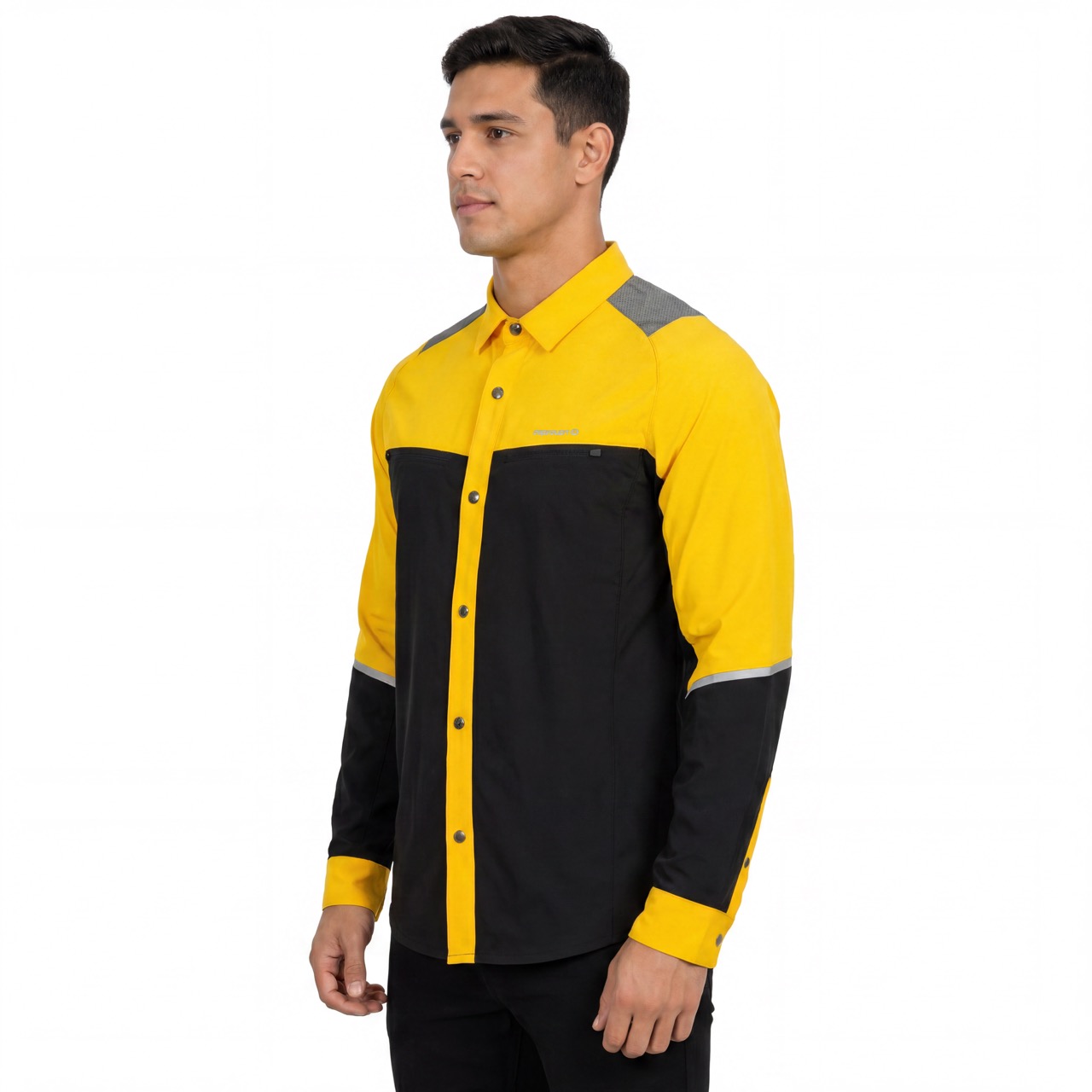 Panel reflectante para hombre, senderismo, acampada, pesca, camisas funcionales en contraste
