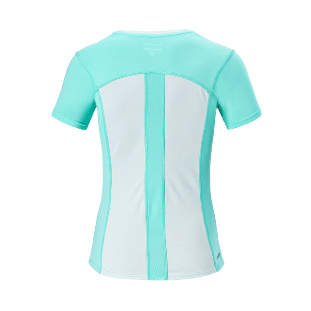 Camiseta rápida de mangas cortas de manga corta para camisetas con cuello de tripulación femenina