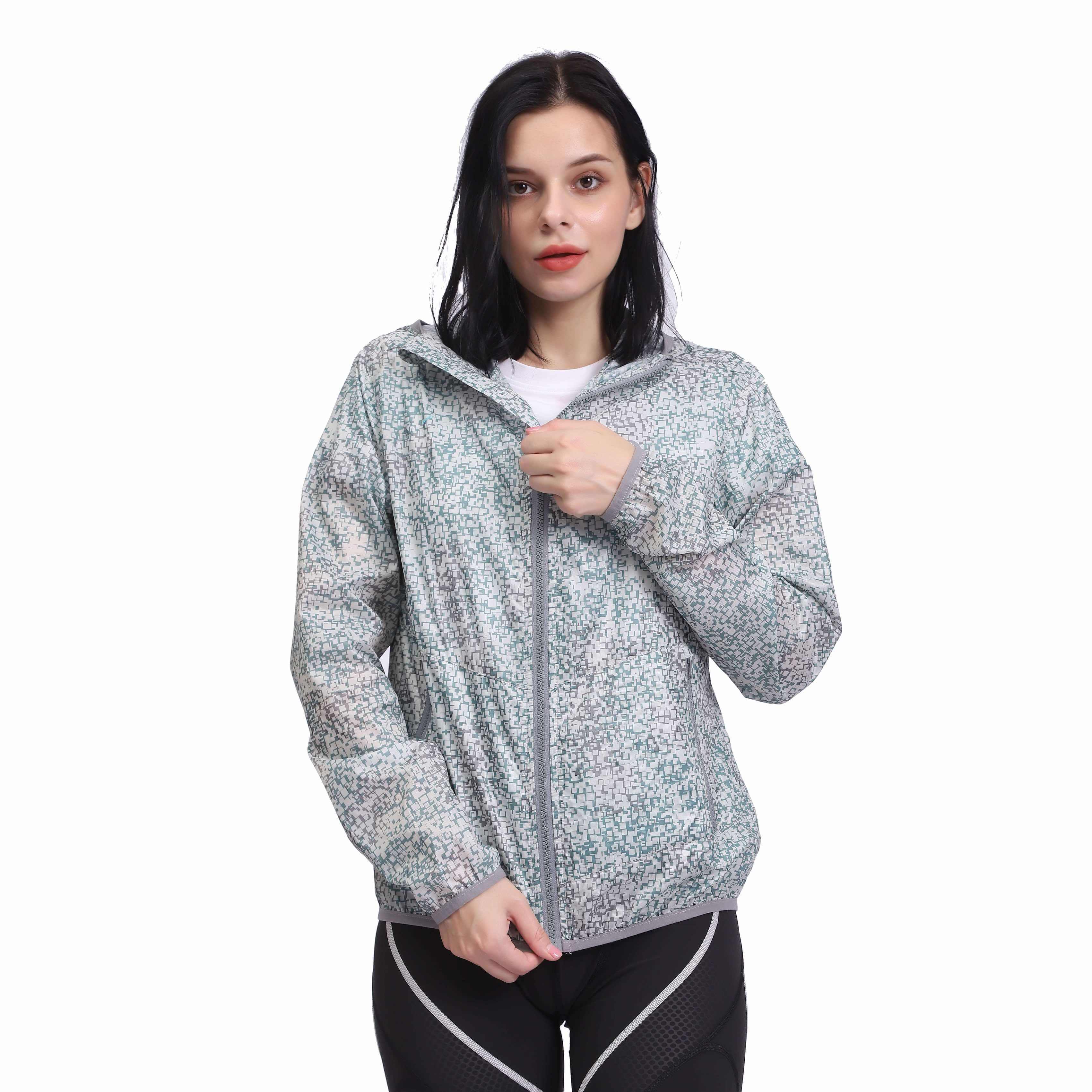 Chaquetas cortavientos ligeras, finas e impermeables para mujer para actividades al aire libre