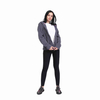 Chaqueta con capucha informal de forro polar Sherpa Fuzzy para mujer