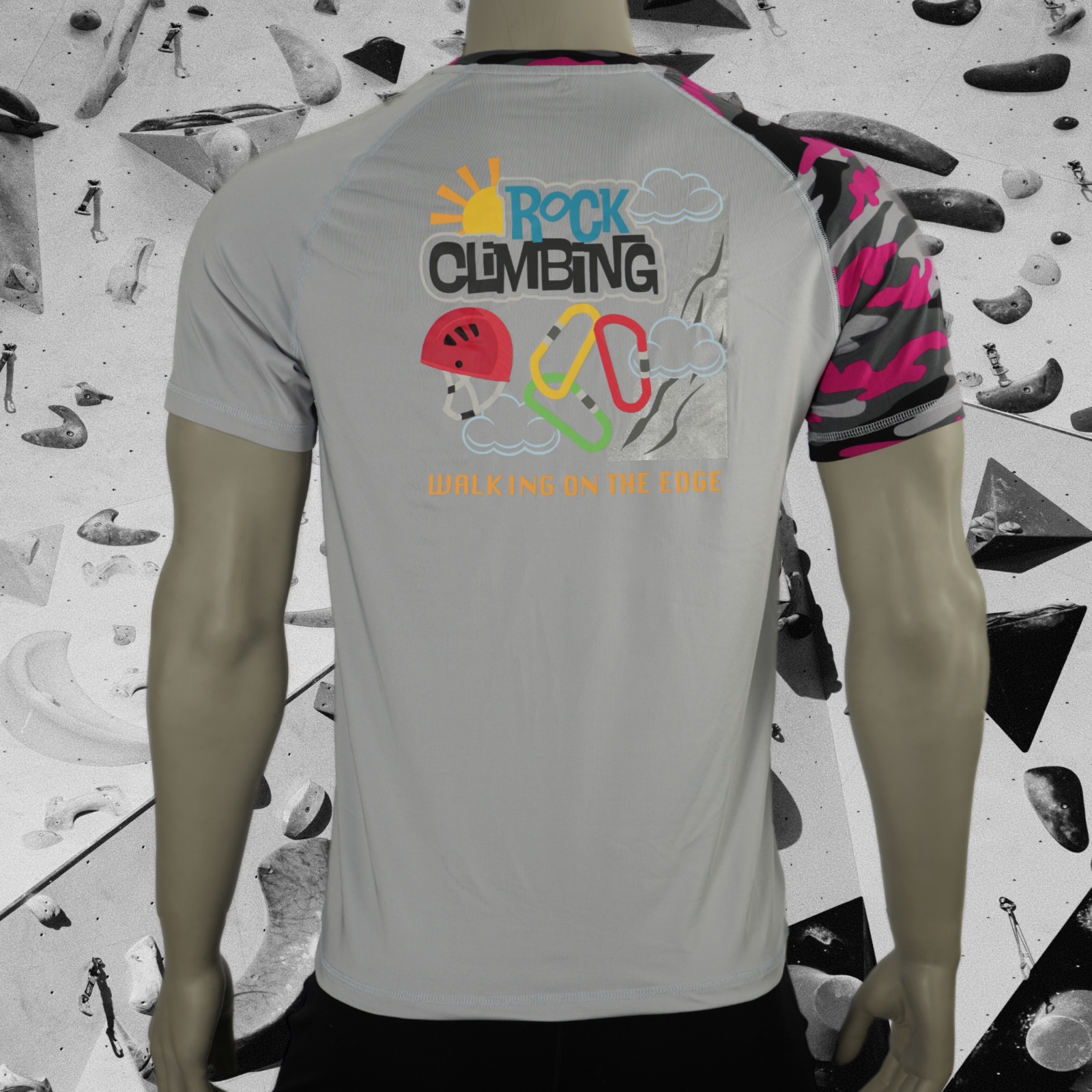 Top de camuflaje rosa