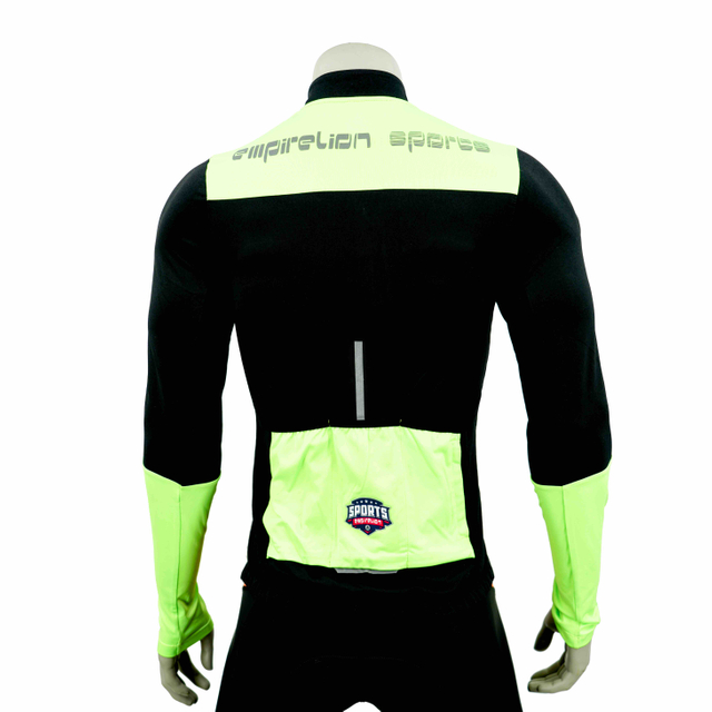 Chaqueta de ciclismo de peso medio del bloque de color fluro