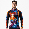 VMTR Camisetas de manga larga con media cremallera para hombre