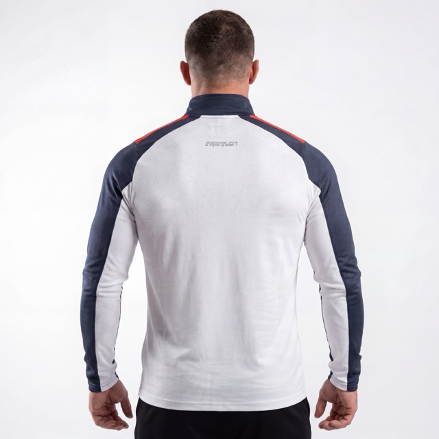 Camisetas de manga larga con bloques de color de fútbol para hombre