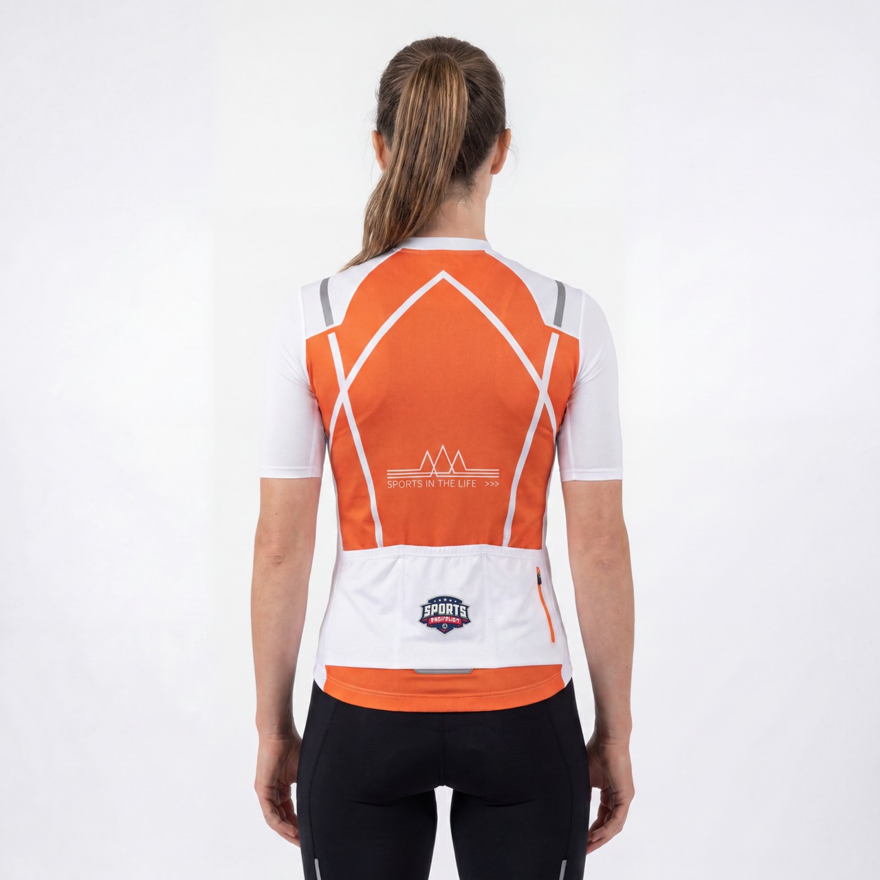 Maillot de ciclismo de manga corta ligero con sensación de frío para mujer