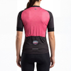 Maillot ciclista de manga corta con bloques de color para mujer