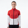 Chaqueta de moda deportiva con panel de bloques de color para mujer