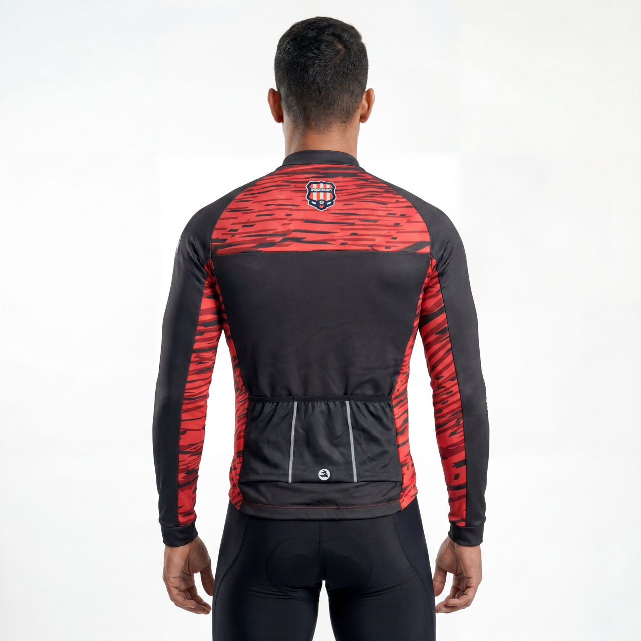 Chaqueta ciclista Ride con bloques de color y estampado para hombre