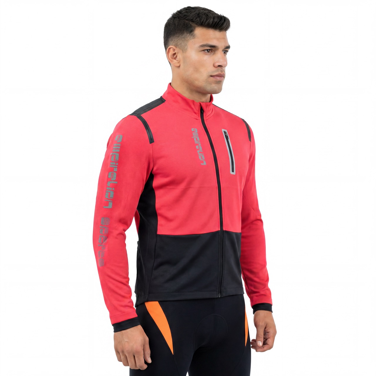 Chaqueta ciclista con ribete de cinta