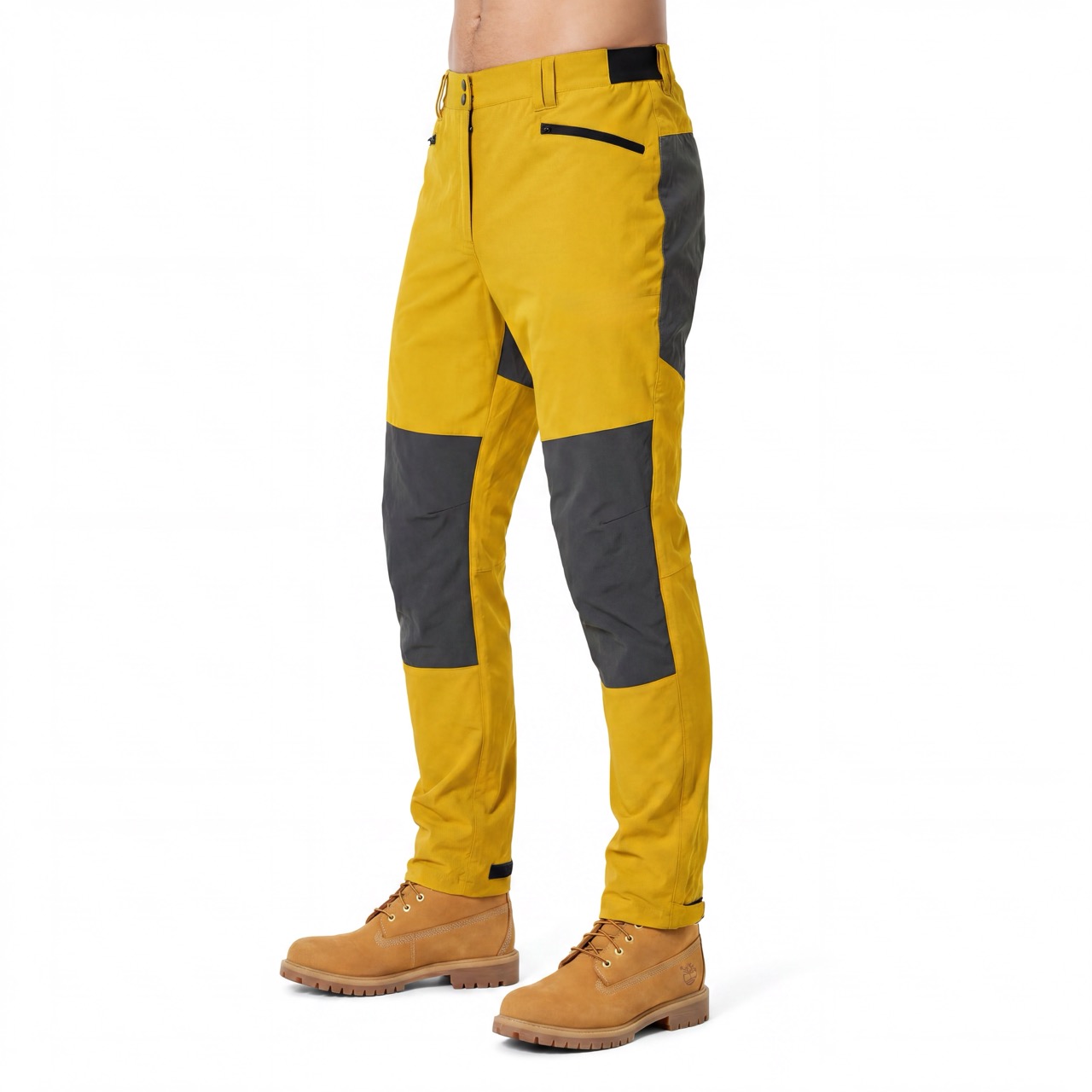 Pantalones de trekking con bloques de color para hombre Pantalón de senderismo con cintura elástica