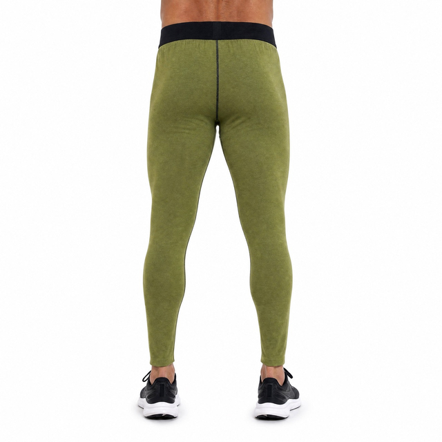 Pantalón interior reversible de forro polar con bloques de color para hombre