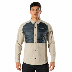 Camisas para correr y senderismo a prueba de viento con panel acolchado para hombre