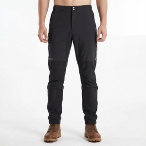 Pantalón activo transpirable con panel de malla ligero con agujeros láser para hombre