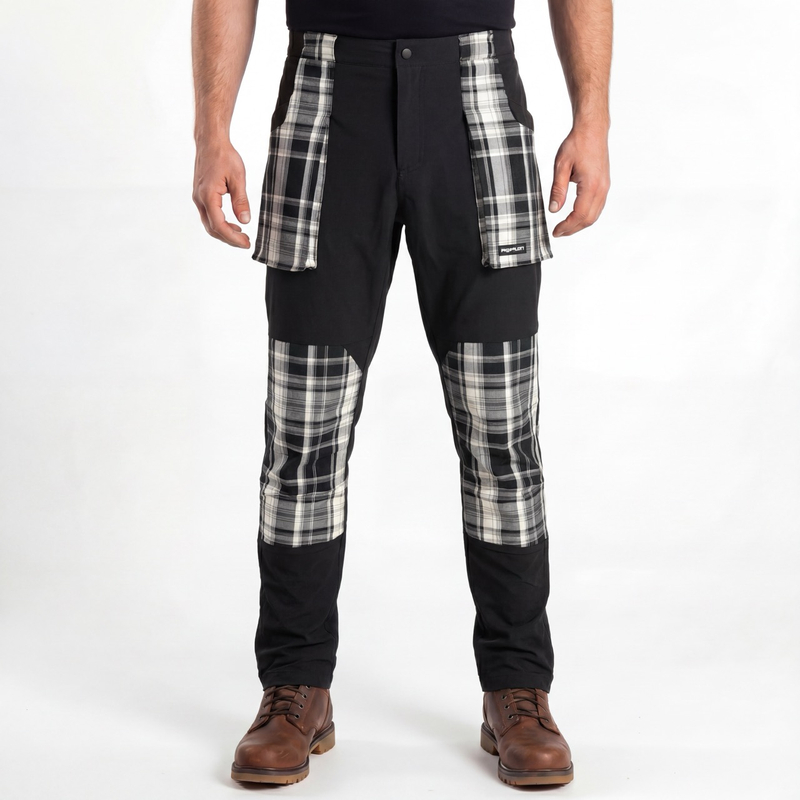 Pantalón activo con bolsillos grandes de camuflaje para hombre