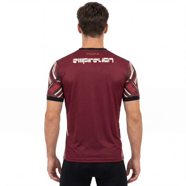 Camiseta deportiva con estampado completo y bloques de color para hombre